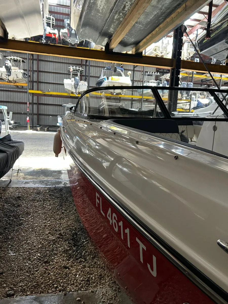 Boat detailing after — Bayliner 22ft hull restored Panama City FL