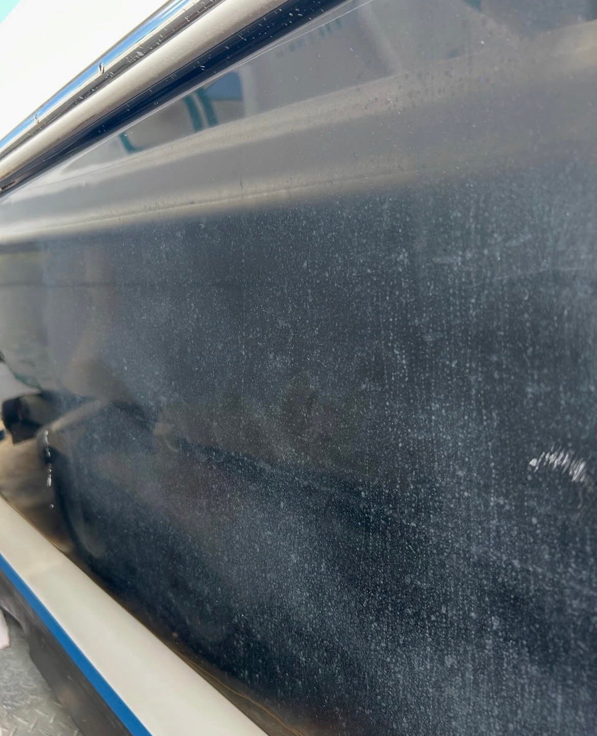 Heavy oxidation removal on boat, Panama City FL