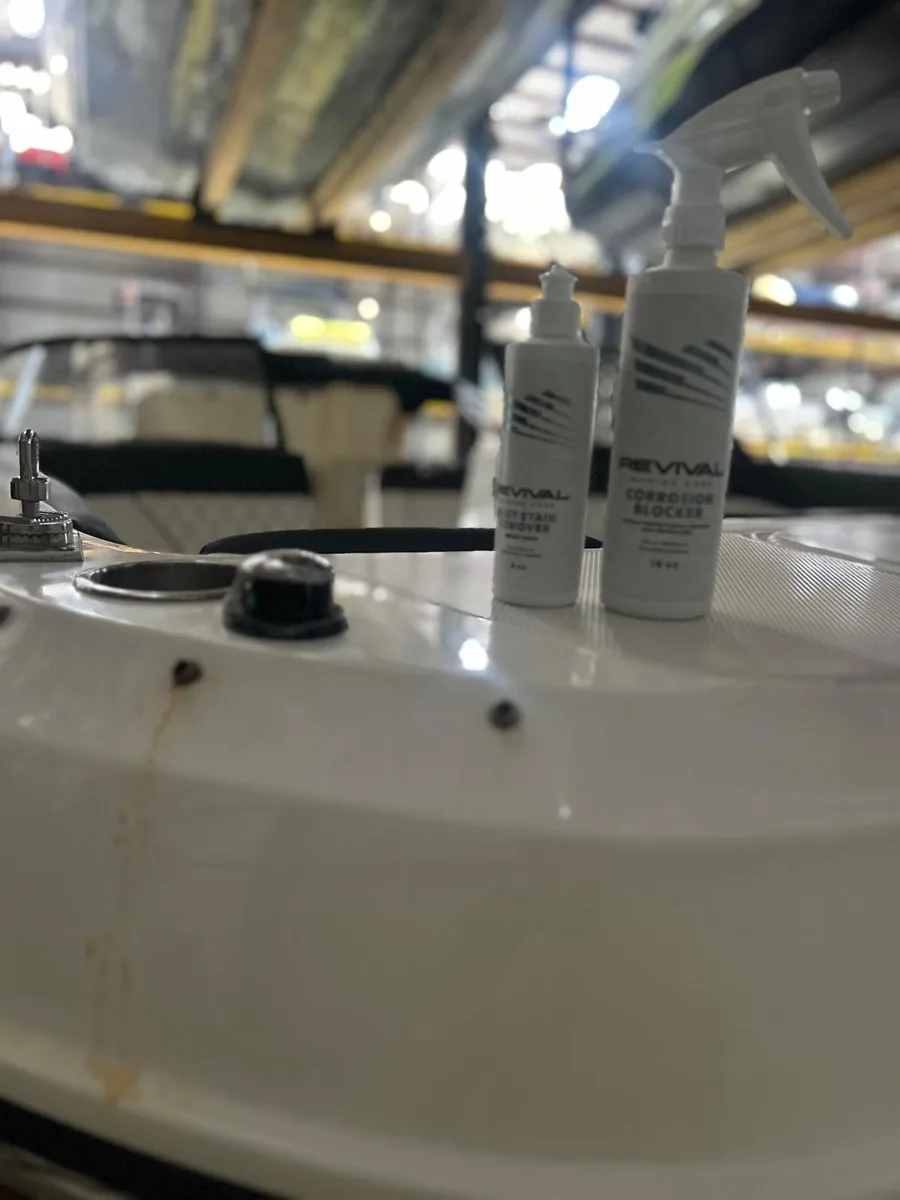 Metal bleed removal, marine detailing, Panama City Beach FL