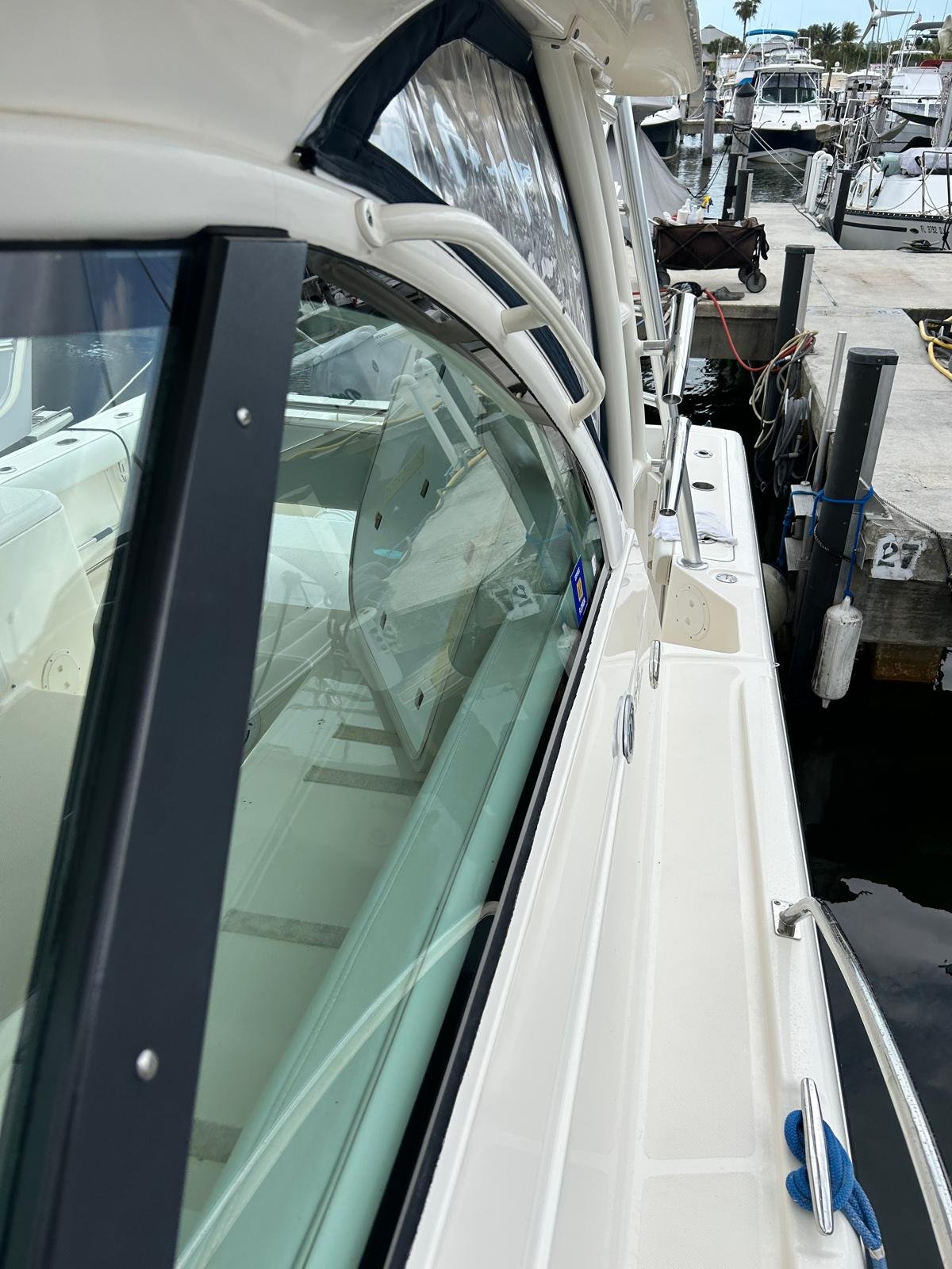 Pursuit 345 Offshore electronics and GPS protection detailing, Florida